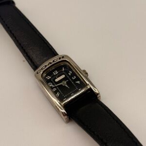 Coach Black and Silver Bracelet Watch